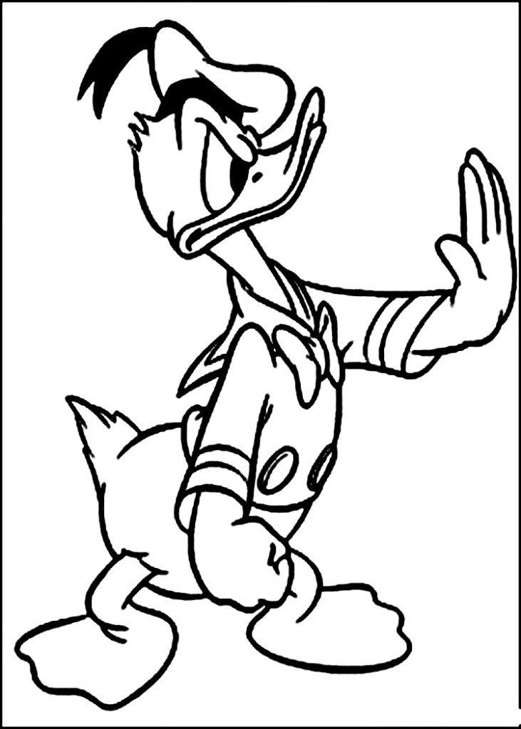donald-duck pictures coloring sheets – Free Printables
